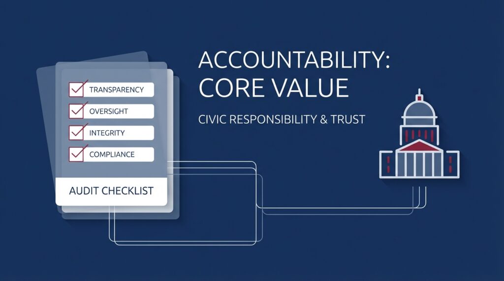 What is the main focus of accountability?