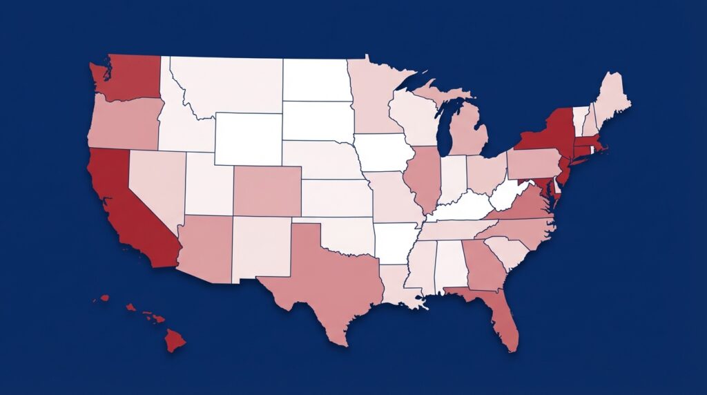 What state has the lowest cost of living but high pay?