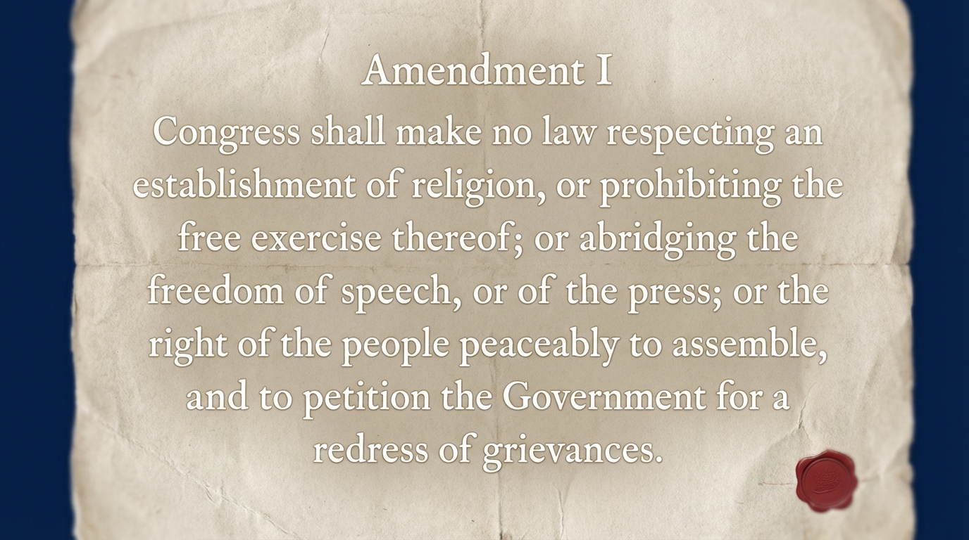 constitution on free speech: Where the First Amendment protects expression