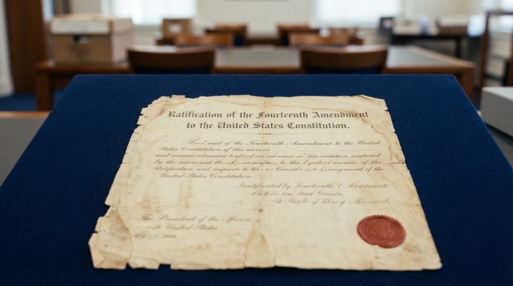 Which states ratified the Fourteenth Amendment?