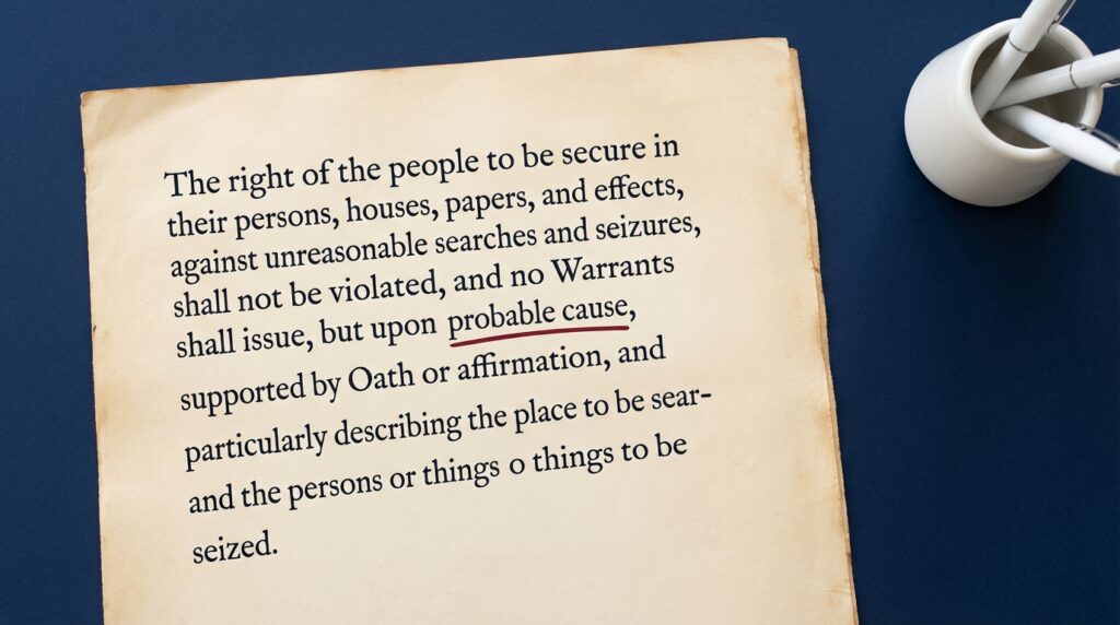 Does the 4th Amendment define probable cause?