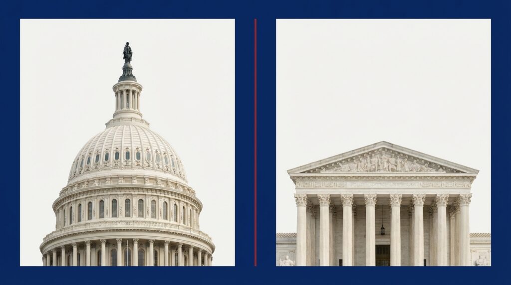 What are three examples of separation of powers: A concise classroom guide