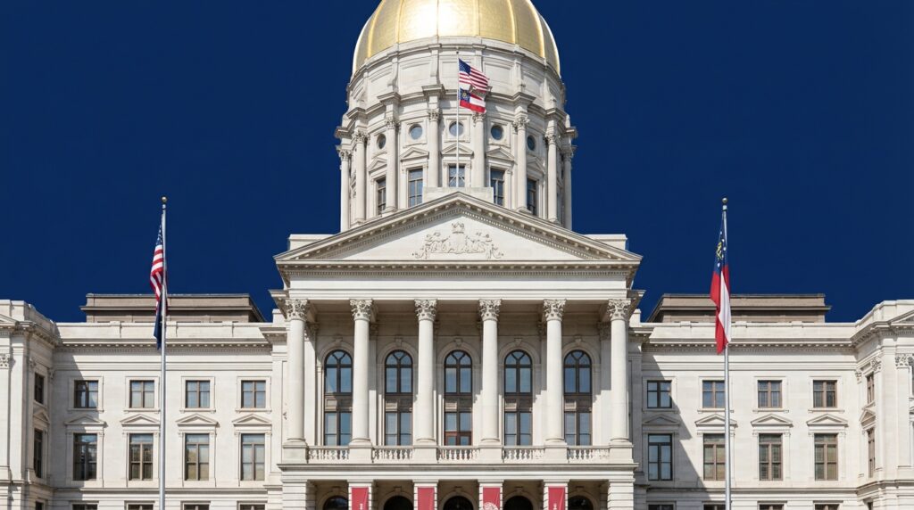 What is the difference between the U.S. Constitution and the Georgia Constitution?