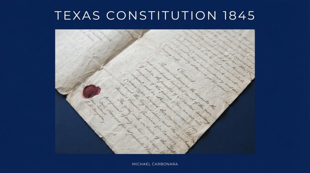 What is the Texas Constitution of 1845? A clear, sourced explainer