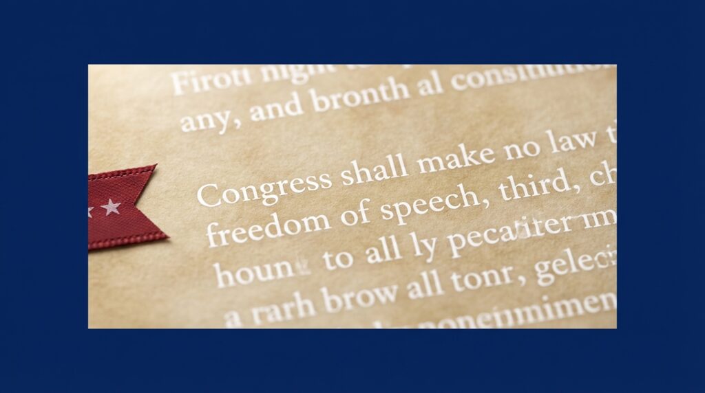 What are the three civil liberties in the Bill of Rights?