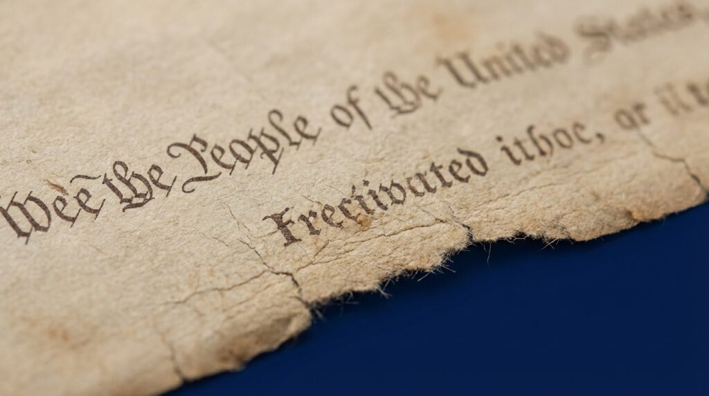What is the famous quote from the Constitution?