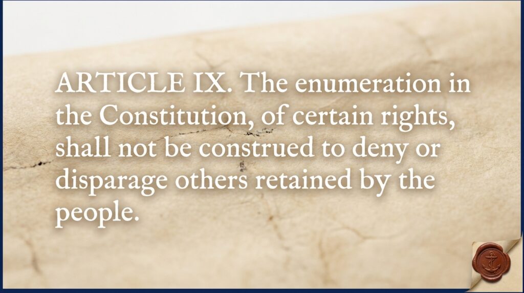 What amendment gives us privacy? – What the Ninth Amendment means